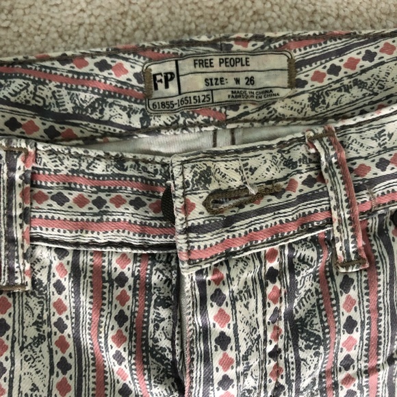 Free people tribal print jeans (cropped) - Picture 2 of 5